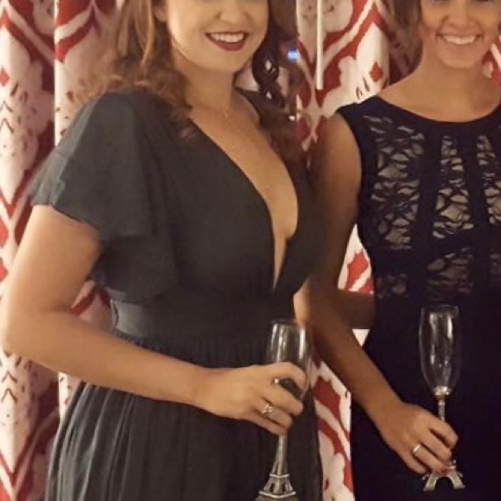 Emerald Green Floor Length Gown